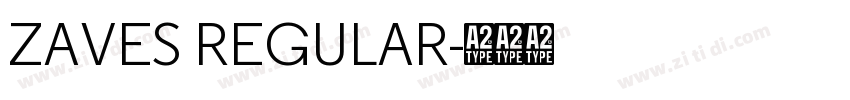 ZAVES REGULAR字体转换